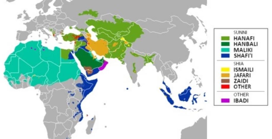 peta bagi mazhab hanafi hanbali maliki dan shafi e