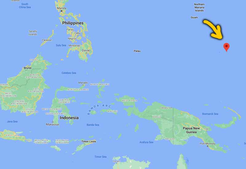 peta kedudukan micronesia