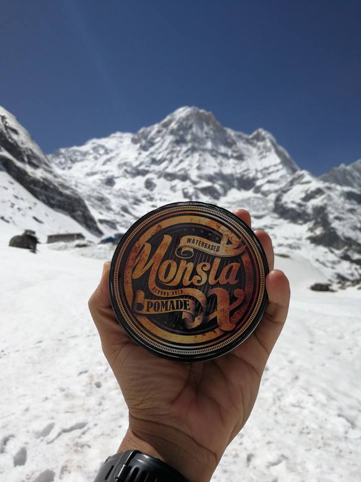 pomade saya dah sampai everest