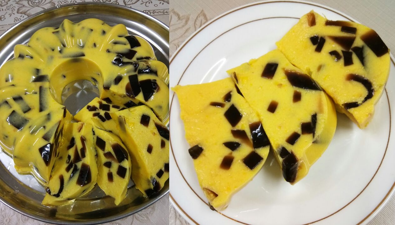 puding jagung cincau