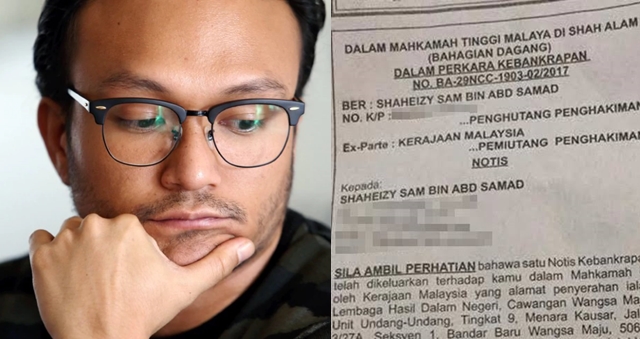 punca terbongkar akhirnya lhdn beri kenyataan rasmi isu isytihar notis muflis kepada shaheizy sam 125