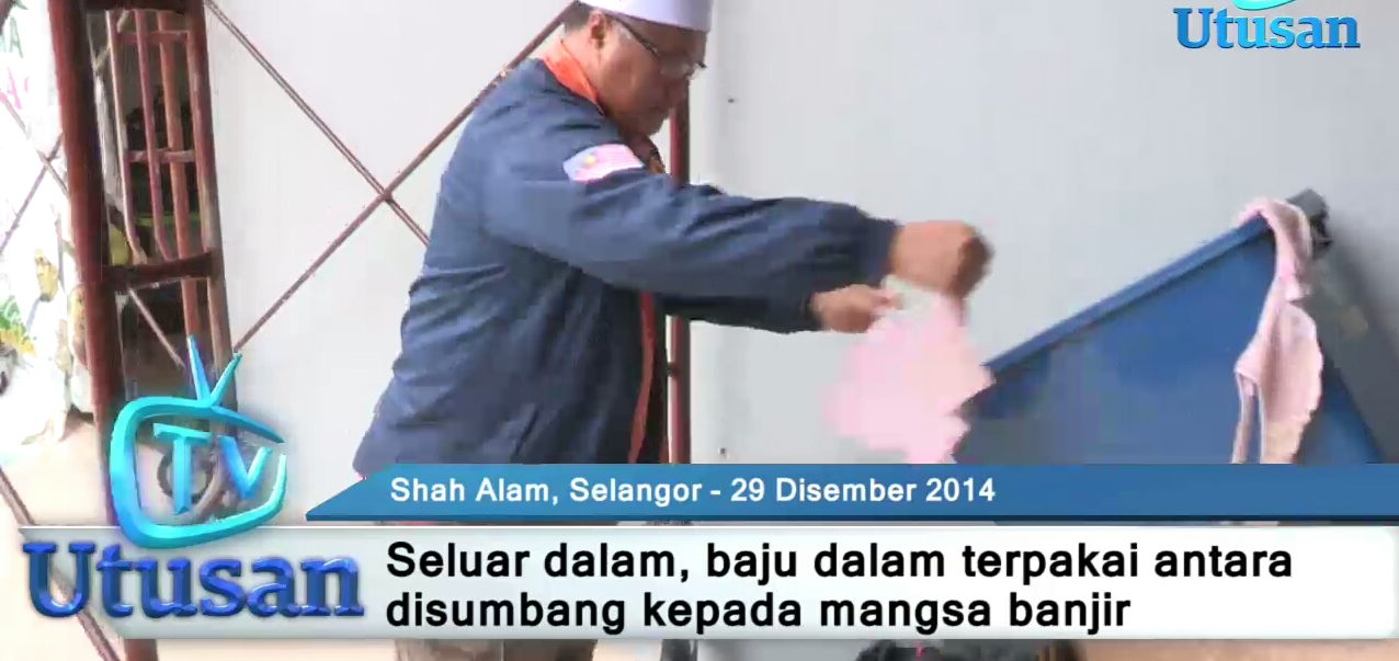 rakyat malaysia amat pemurah derma baju dan seluar dalam terpakai