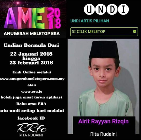 rayyan tercalon rita rudaini ada masalah 2