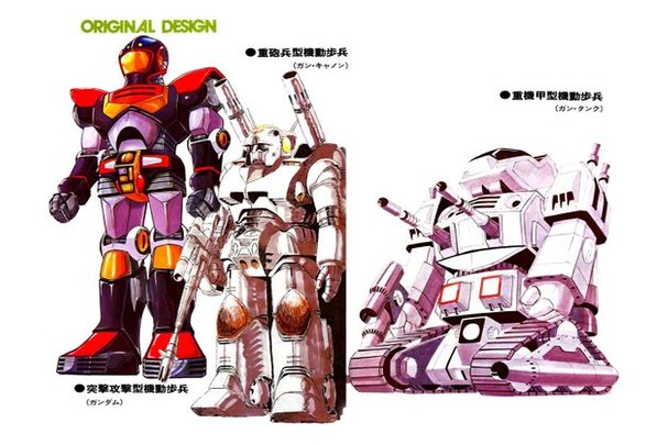 rekaan asal mobile suit gundam