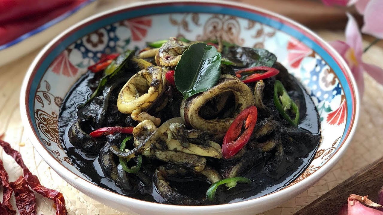 resipi sotong masak hitam