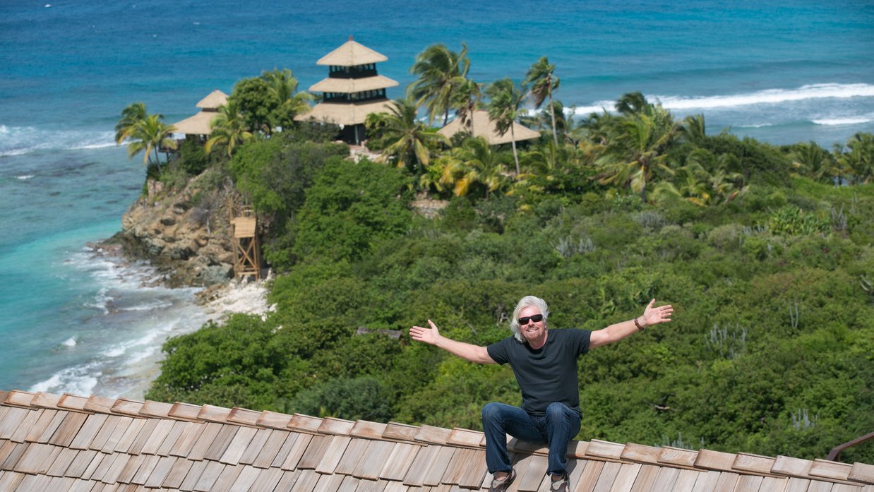 richard branson necker island rumah