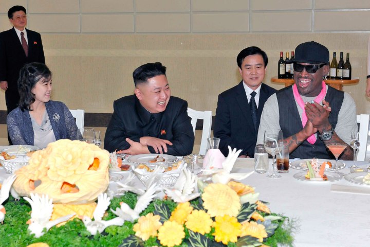 rodman makan malam bersama jong un