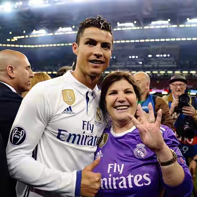 ronaldo bersama ibunya dolores