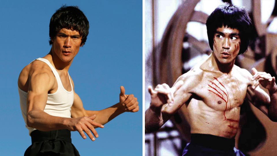 rupa dan gaya abbas alizada saling tak tumpah seperti bruce lee