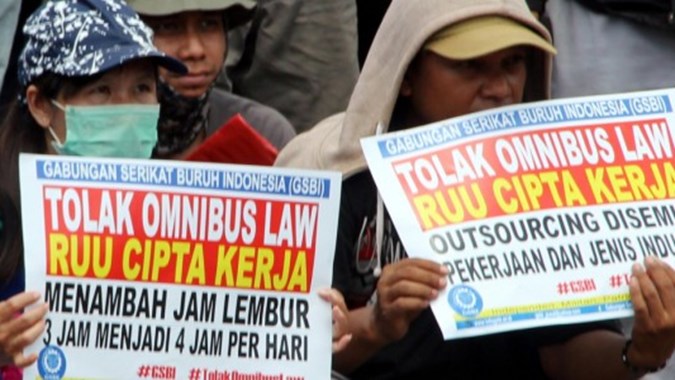 ruu cipta kerja omnibus indonesia