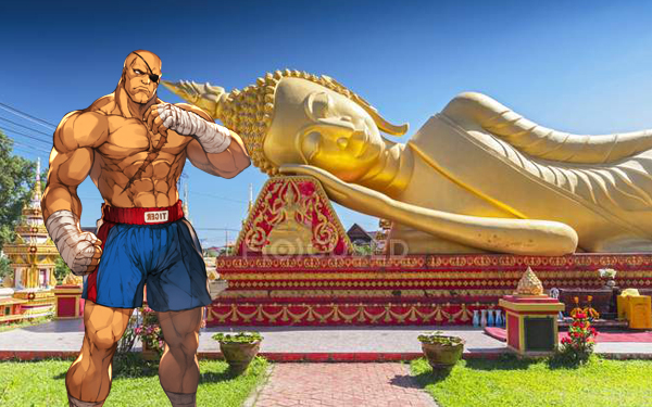 sagat patung buddha tidur