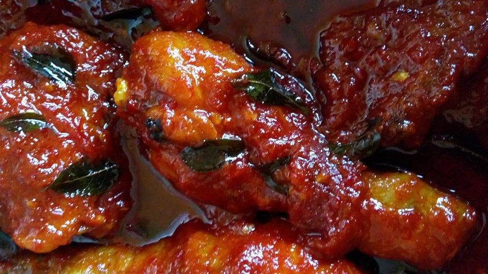 sambal ayam daun kari 1