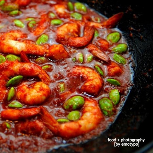 sambal tumis udang petai