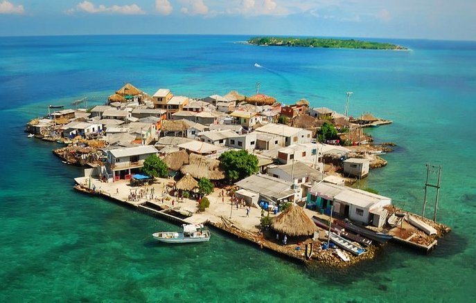 santa cruz del islote pulau terpadat di dunia 2