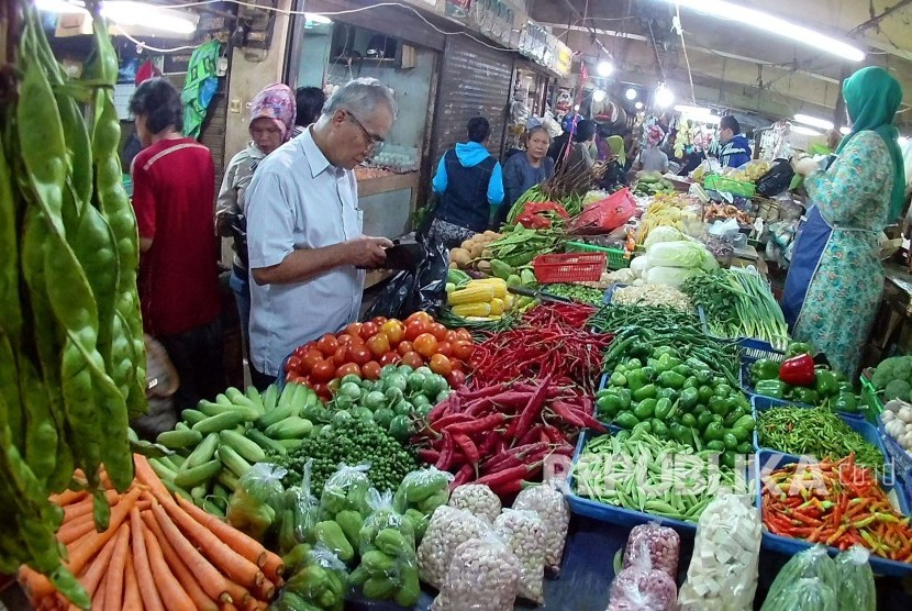 sayur di pasar