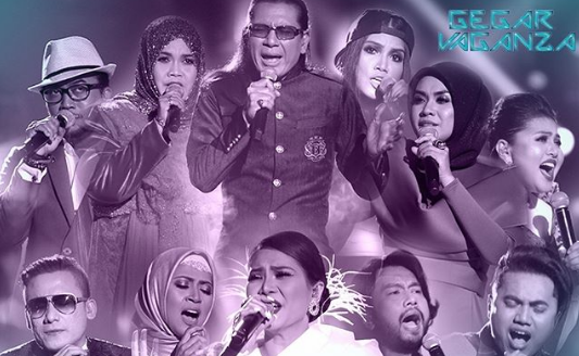 senarai lagu tugasan konsert ketiga gegar vaganza 4