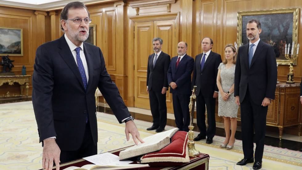 sepanyol mariano rajoy angkat sumpah