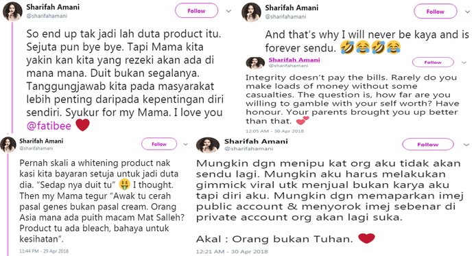 sharifah amani enggan tipu peminat promosi produk berbahaya 2