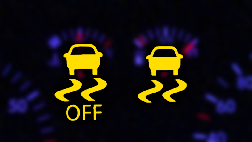 simbol tcs traction control system