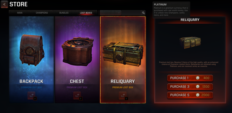 sistem loot box