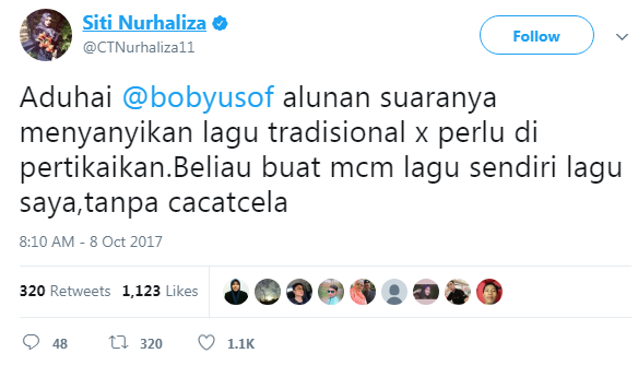 siti nurhaliza beri komen persembahan bob 2