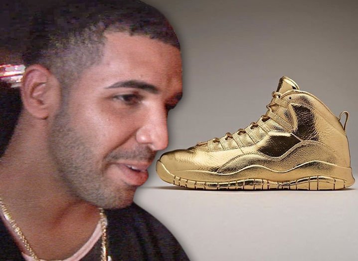 solid gold ovo air jordans