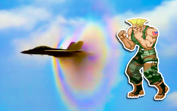 sonic boom jet pejuang guile street fighter