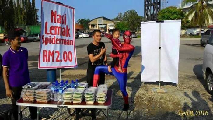 spiderman nasi lemak