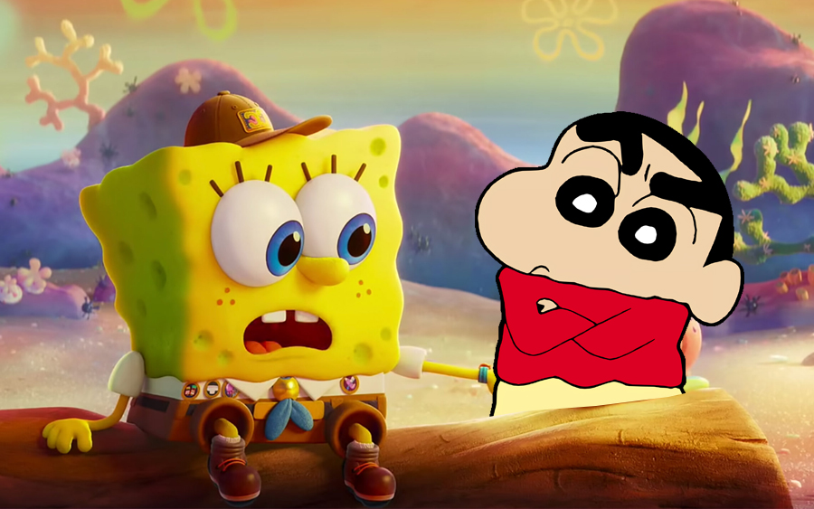 spongebob crayon shin chan