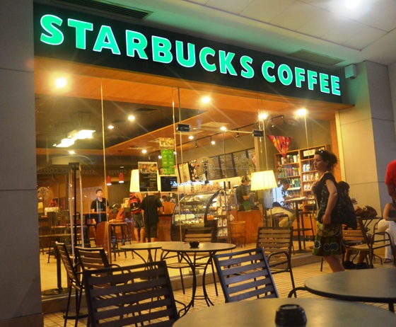 starbucks coffee kedai kopi francais