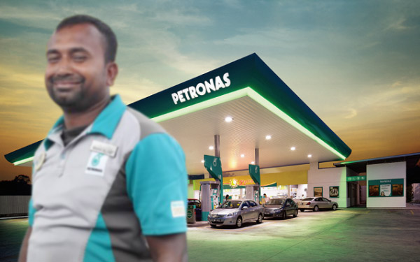 stesen minyak petronas petrol pump 252