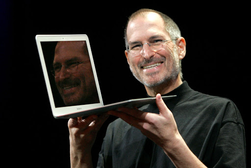 steve jobs dan macbook