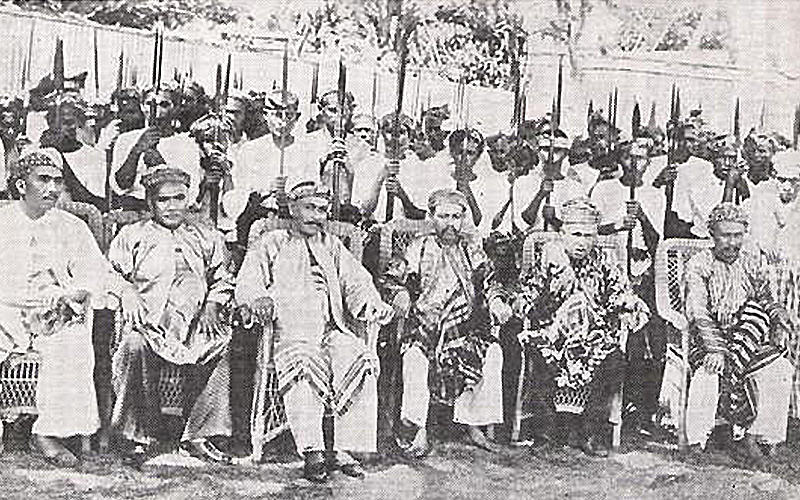 sultan kelantan dan pembesar 1909 a6620