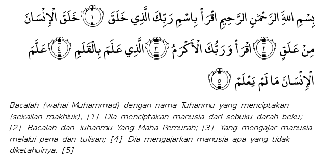 surah al alaq dan maksudnya