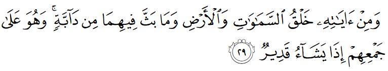 surah ash shuraa ayat 29