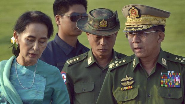 suu kyi dan min aung hlaing