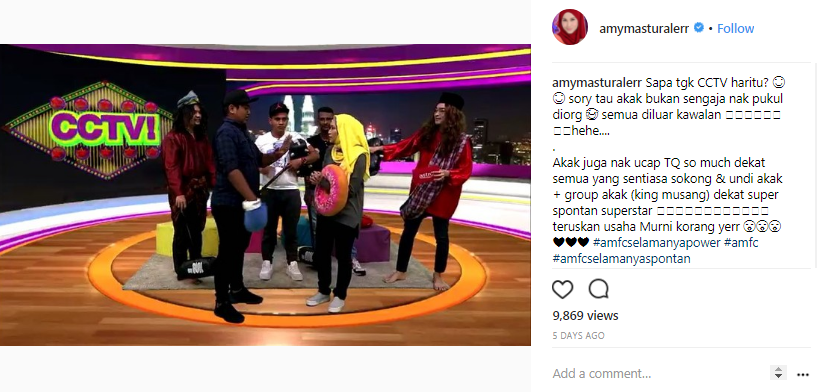 tampar muka danial lawak solo amy mastura beri penjelasan 2