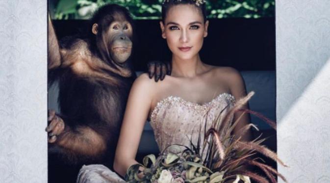 tangkap gambar dengan orang utan luna maya dihentam 1