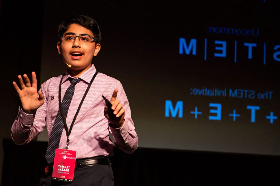 tanmay bakshi juga merupakan seorang penceramah di ted