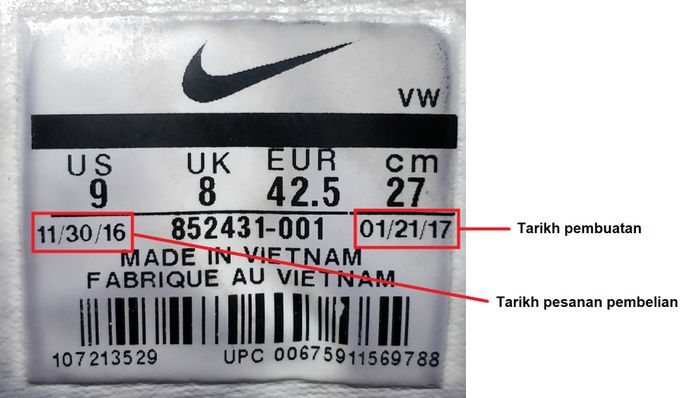 tarikh pembuatan kasut nike 514