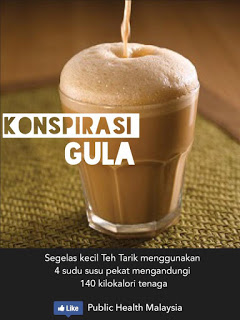 teh tarik minuman kegemaran malaysia tapi tinggi kandungan gula