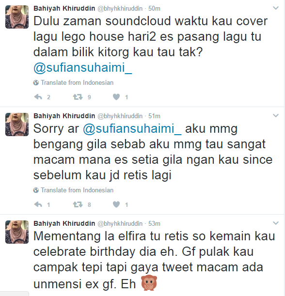 teman sebilik bekas kekasih sufian suhaimi dedah kisah percintaan 3