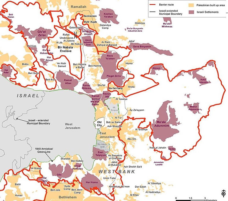 tembok halangan di jerusalem