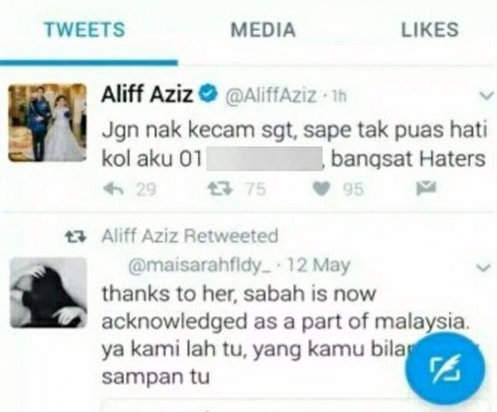 terkena tempias isu perkahwinan aliff aziz ahli perniagaan buat laporan polis 2