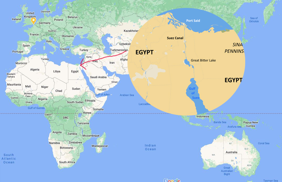 terusan suez memisahkan benua afrika dan asia