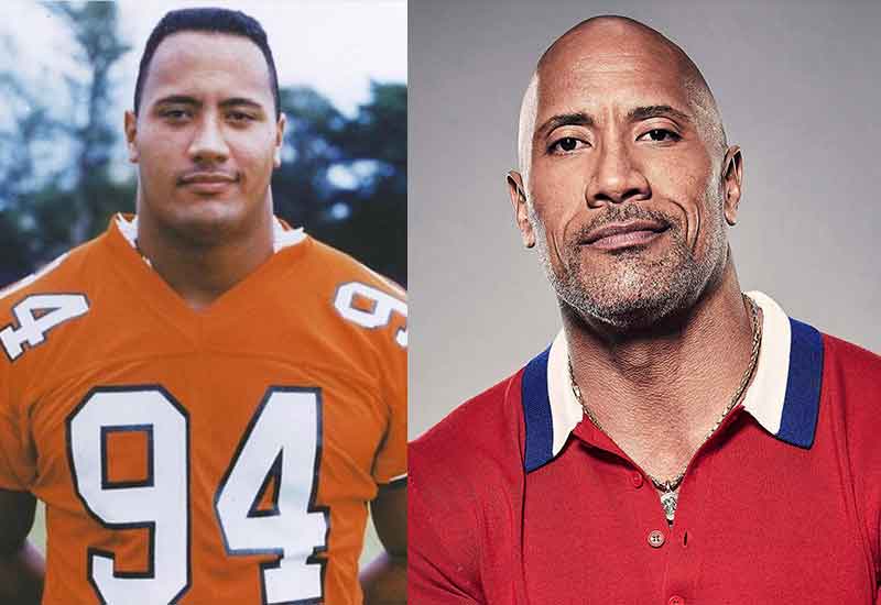 the rock dwayne johnson aktor botakl