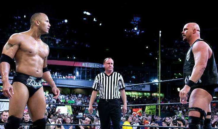 the rock vs stone cold