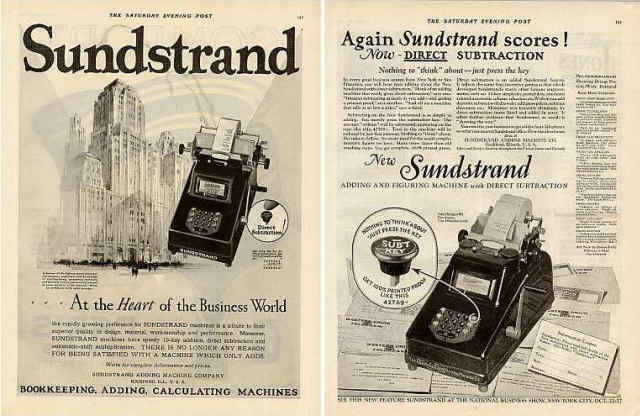 the sundstrand adding machine