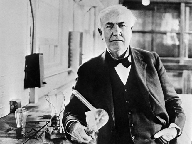 thomas edison cipta lampu mentol pertama