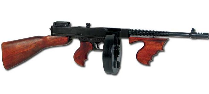 thompson m1921 submachine gun 10 senapang paling power di dunia